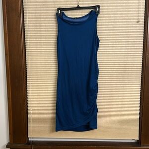 Dress with ruched side